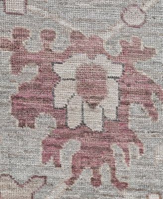 Adorn Hand Woven Rugs Colorful Oushak M0103 43 Rug Collection In Gray