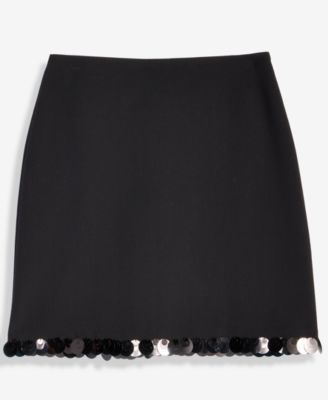 Women's Paillette-Hem Mini Skirt, Macy's Exclusive