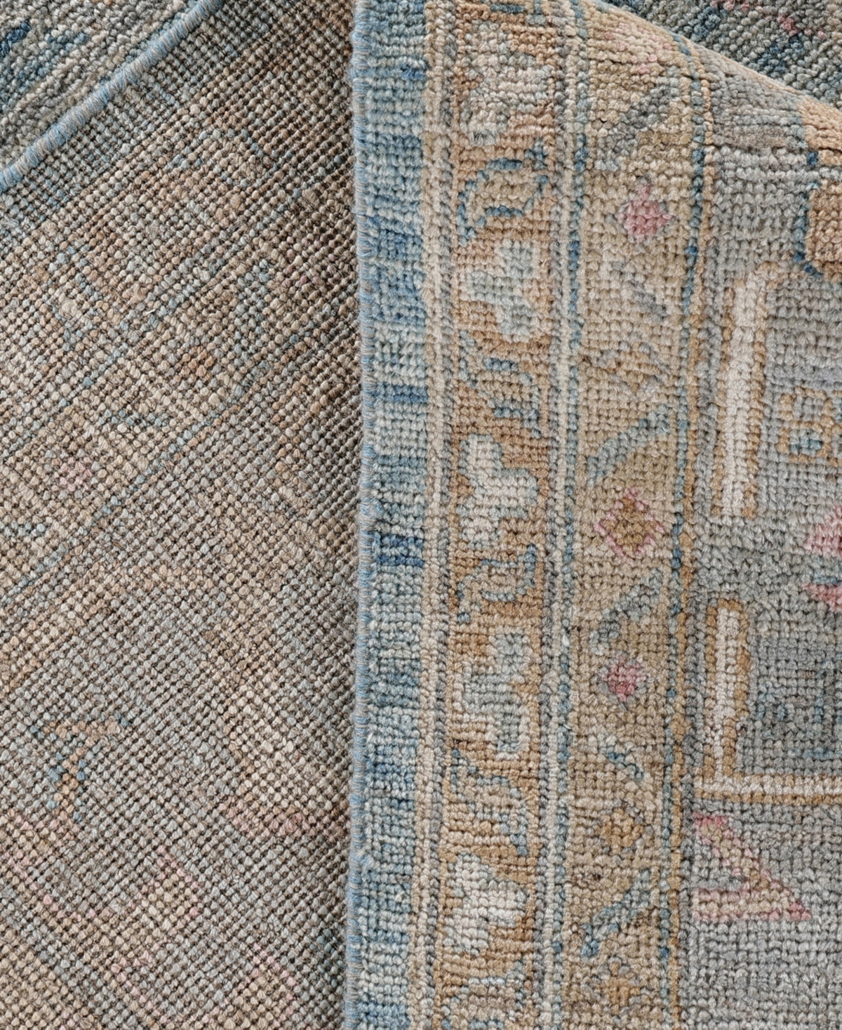 Adorn Hand Woven Rugs Colorful Oushak M0103-48 8'1"x10'1" Area Rug In Blue