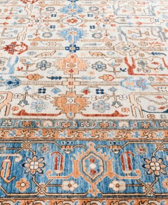 Adorn Hand Woven Rugs Serapi M0103 55 Rug Collection In Gray