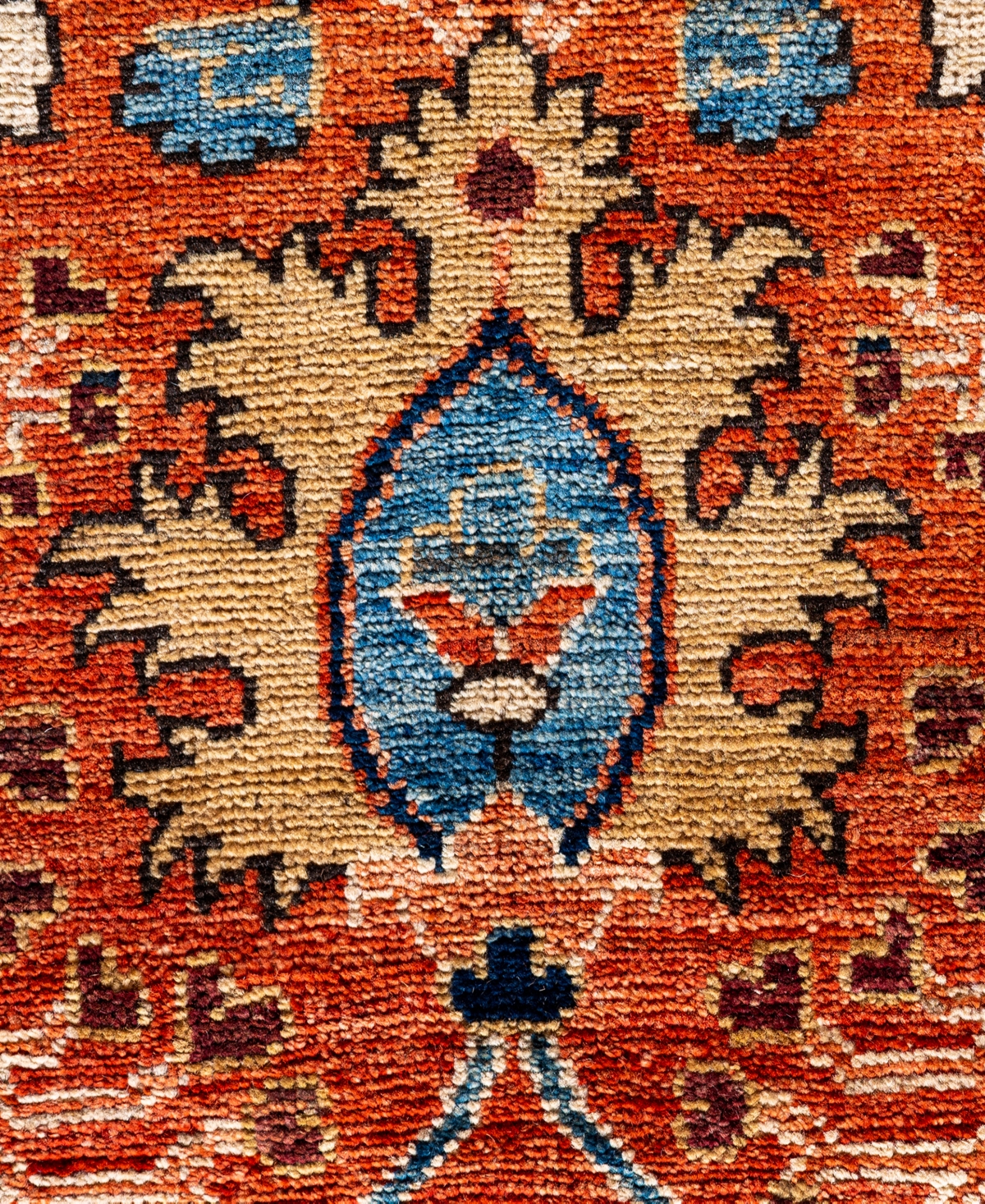 Adorn Hand Woven Rugs Serapi M0103-60 9'10"x13'10" Area Rug In Orange