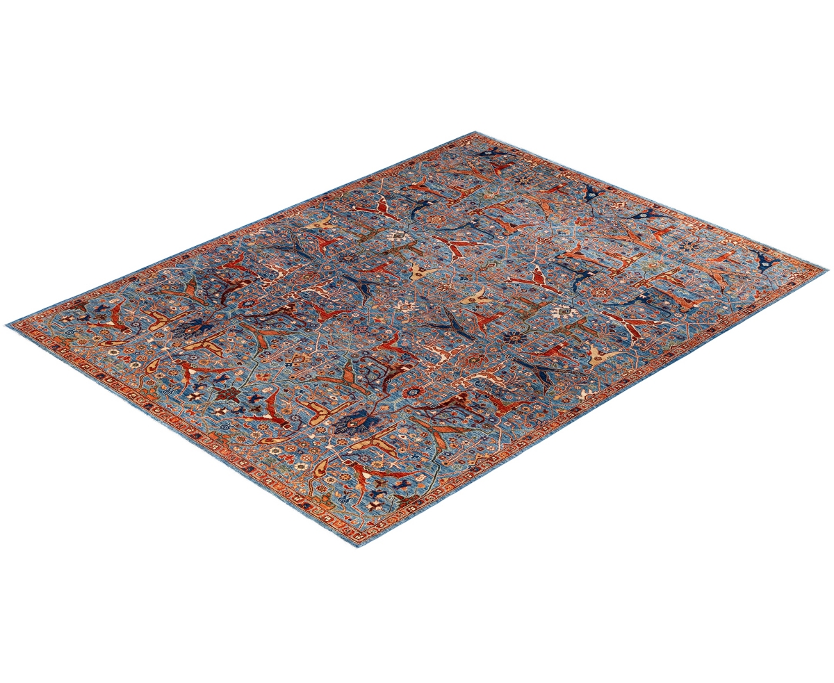 Adorn Hand Woven Rugs Serapi M0103-93 9'1"x11'11" Area Rug In Blue