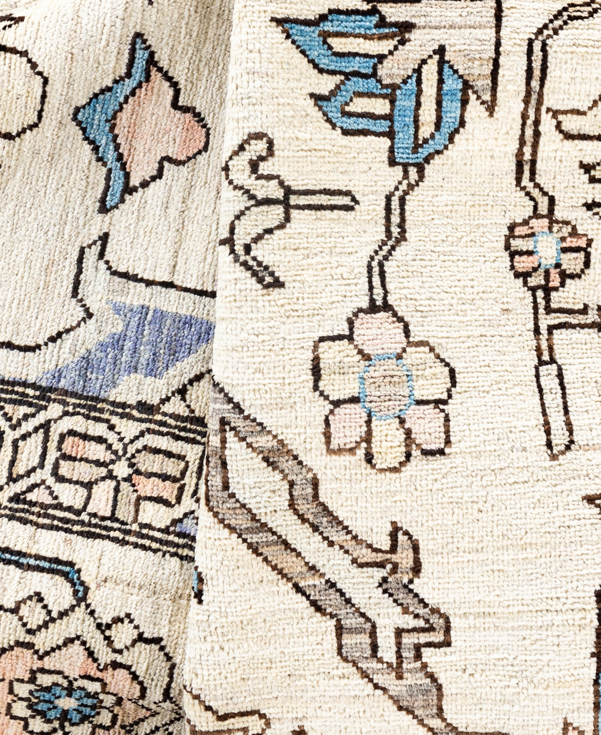 Adorn Hand Woven Rugs Serapi M0103-103 8'11"x11'11" Area Rug In White