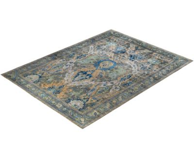 Adorn Hand Woven Rugs Serapi M0103 113 Rug Collection In Gray