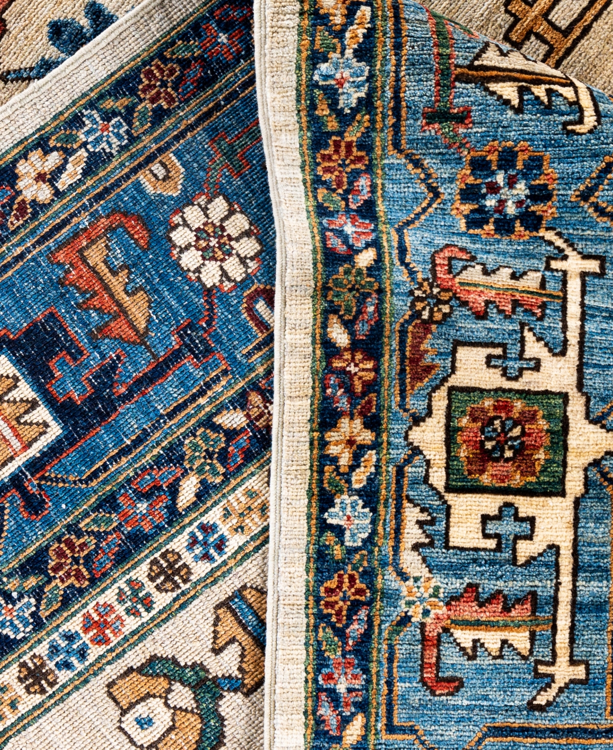 Adorn Hand Woven Rugs Serapi M0103-125 9'2"x11'9" Area Rug In White