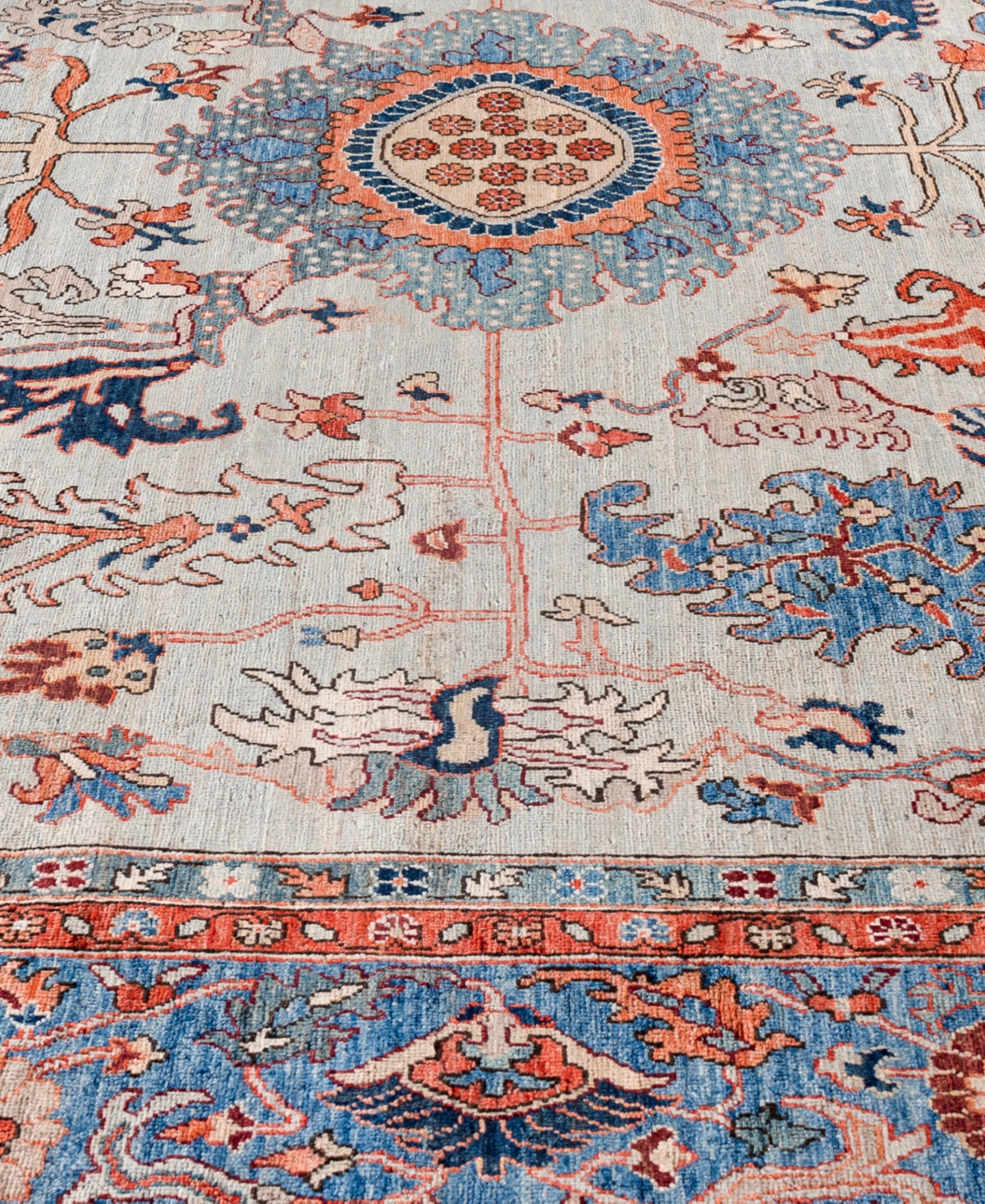 Adorn Hand Woven Rugs Serapi M0103-137 9'1"x12'1" Area Rug In Gray