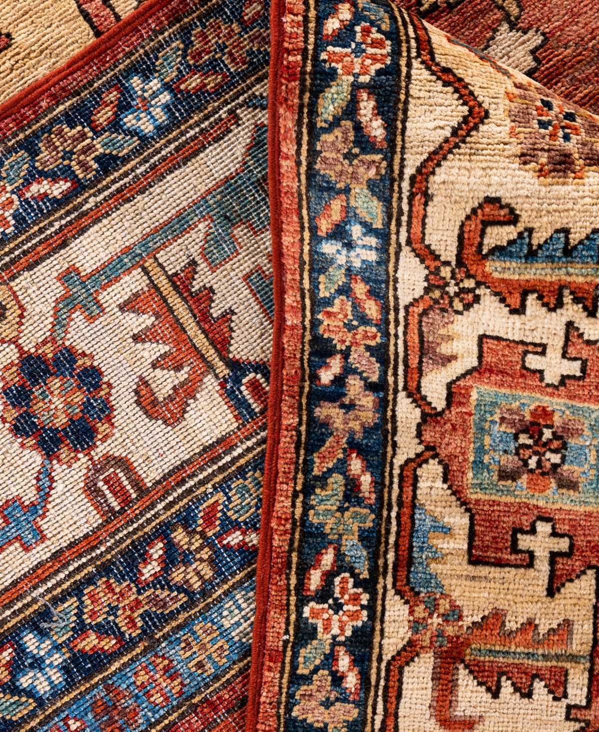 Adorn Hand Woven Rugs Serapi M0103-140 9'x11'9" Area Rug In Red