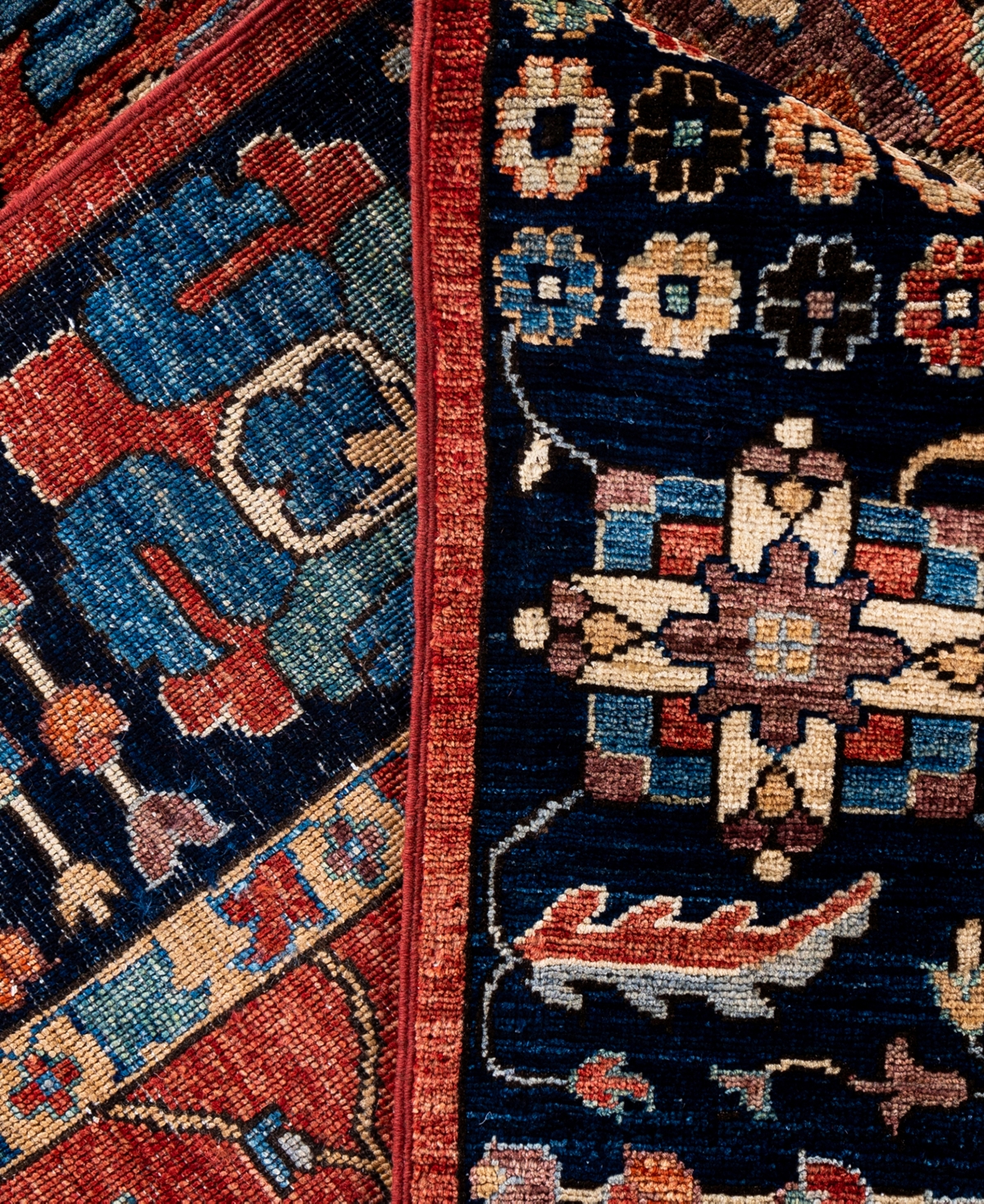 Adorn Hand Woven Rugs Serapi M0103-145 9'x11'9" Area Rug In Red