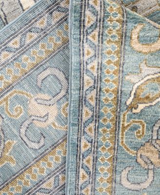 Adorn Hand Woven Rugs Serapi M0103 155 Rug Collection In Gray