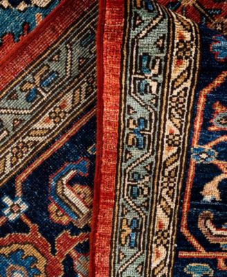 Adorn Hand Woven Rugs Serapi M0103 165 Rug Collection In Red