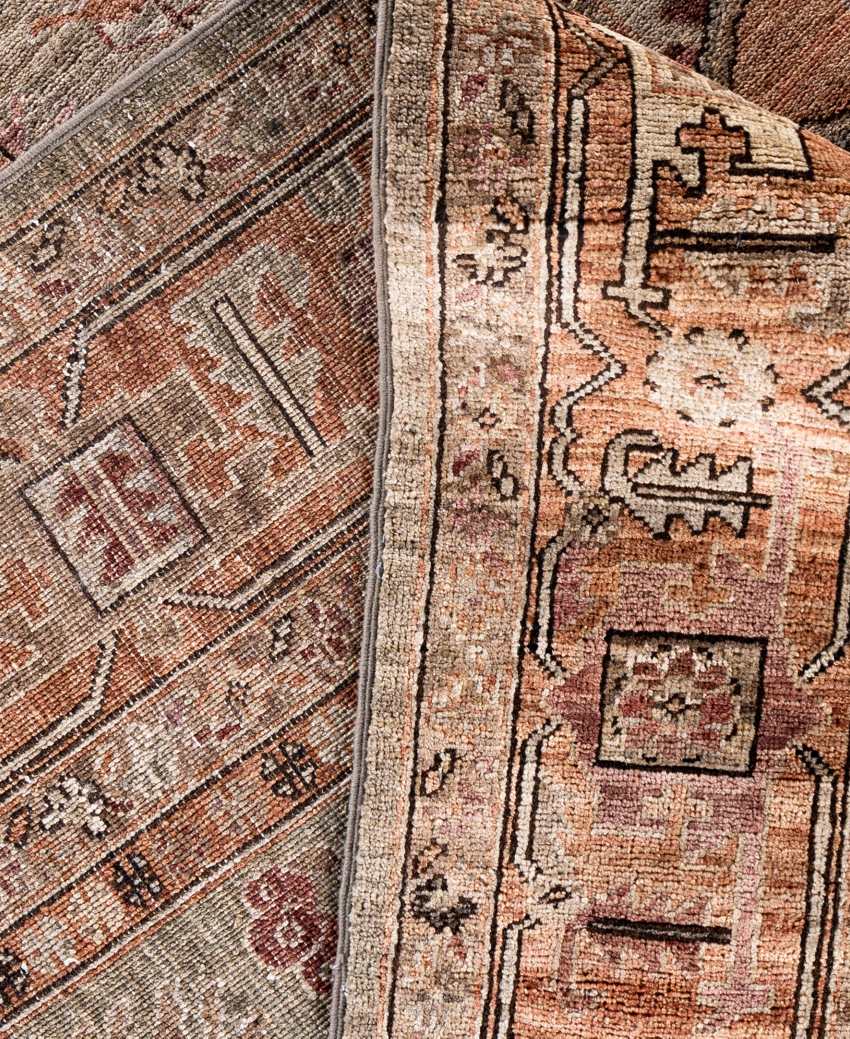 Adorn Hand Woven Rugs Serapi M0103-180 9'3"x11'11" Area Rug In Brown