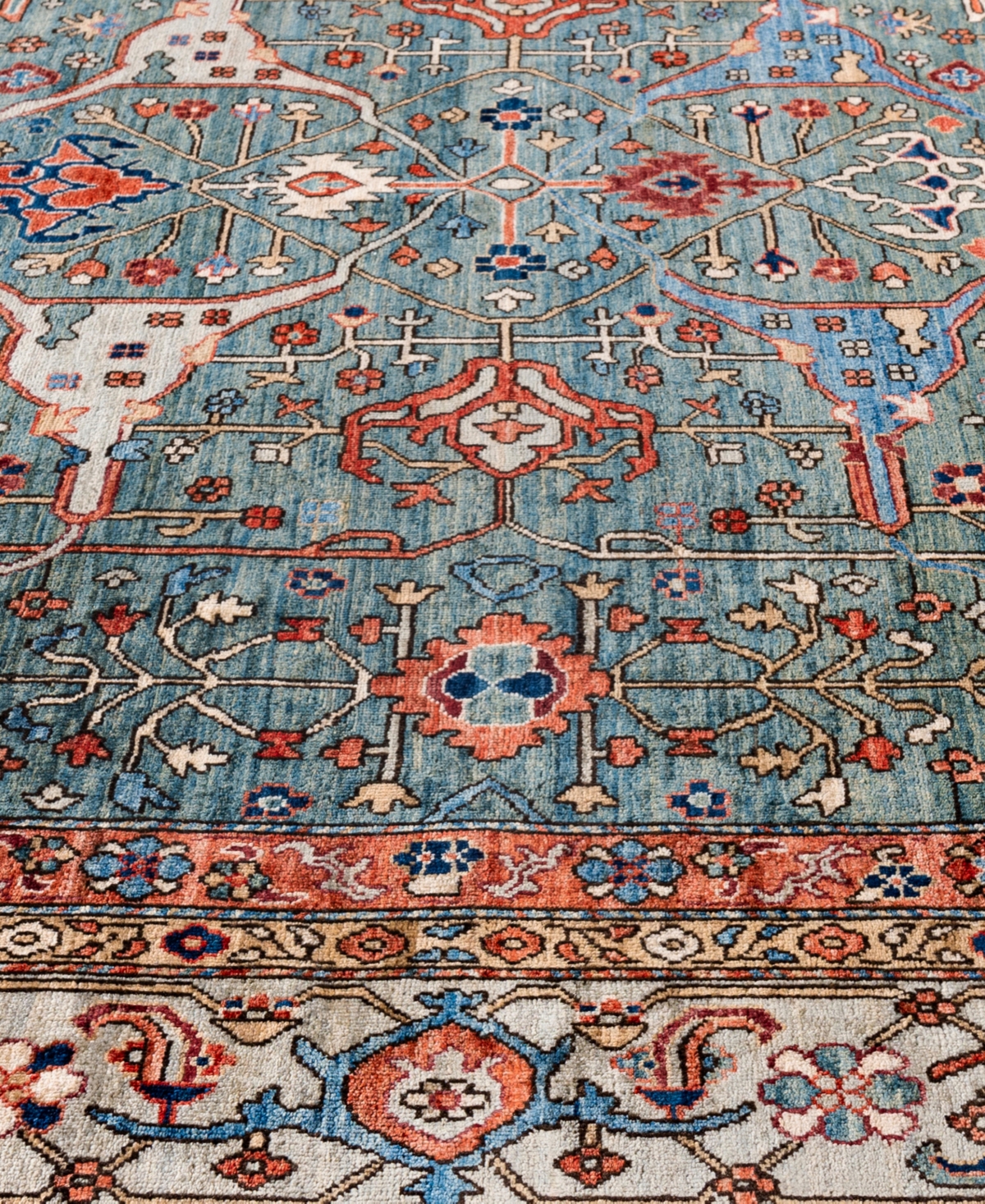 Adorn Hand Woven Rugs Serapi M0103-182 9'2"x12' Area Rug In Green