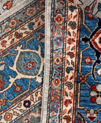 Adorn Hand Woven Rugs Serapi M0103 190 Rug Collection In Gray