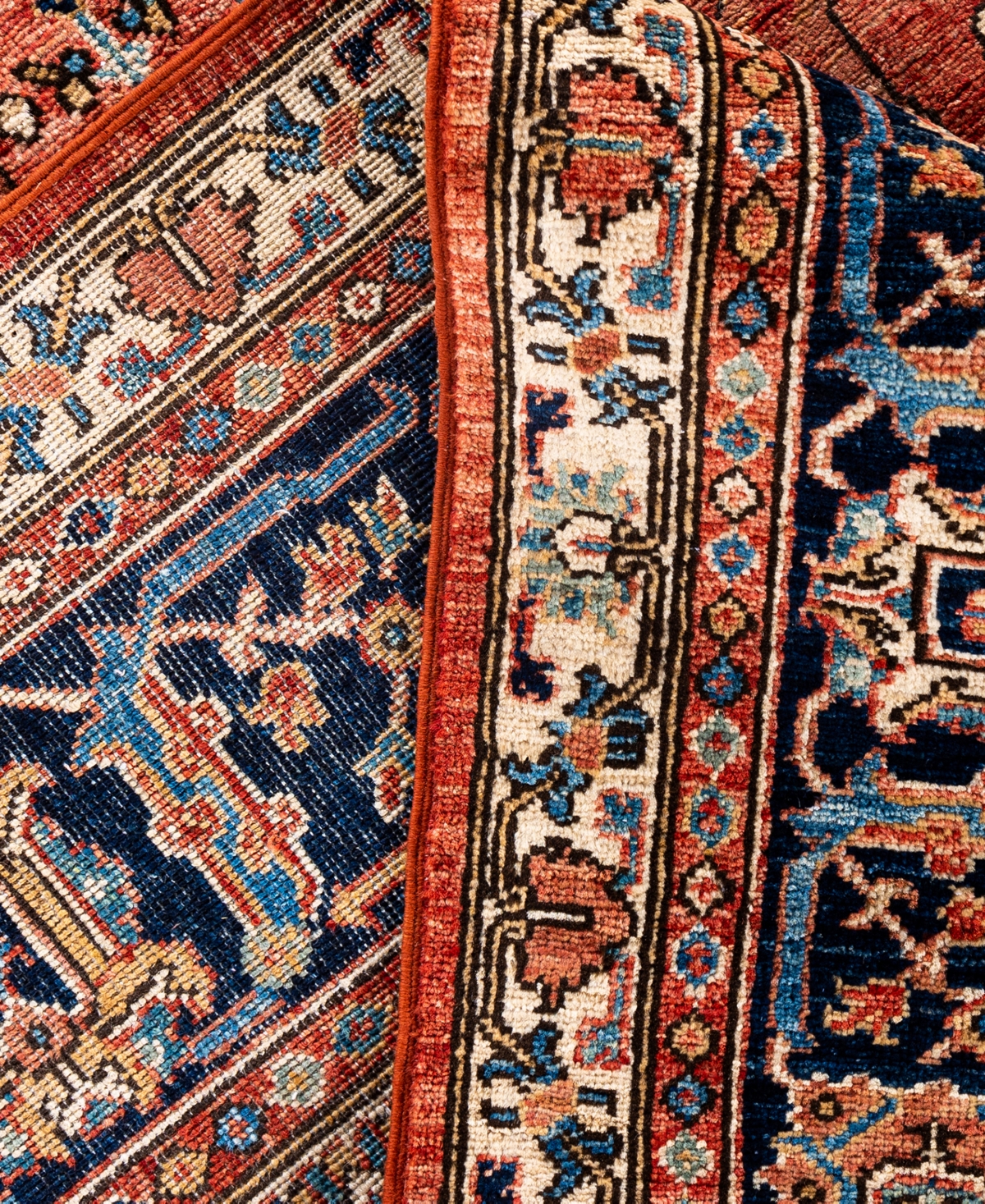 Adorn Hand Woven Rugs Serapi M0103-197 8'3"x9'9" Area Rug In Blue