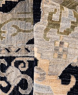 Adorn Hand Woven Rugs Serapi M0103 205 Rug Collection In Black