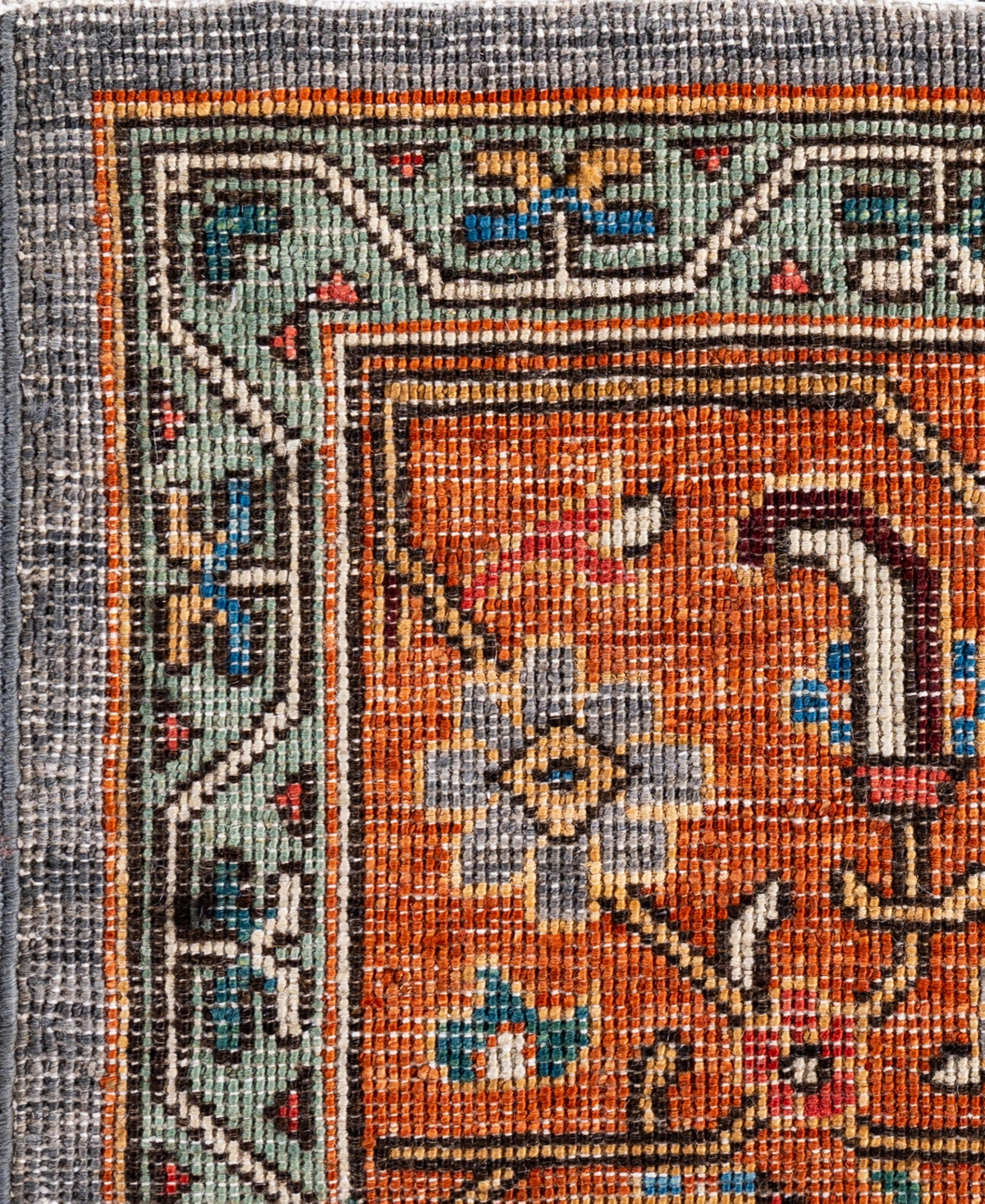 Adorn Hand Woven Rugs Serapi M0103-212 8'1"x10'3" Area Rug In Gray