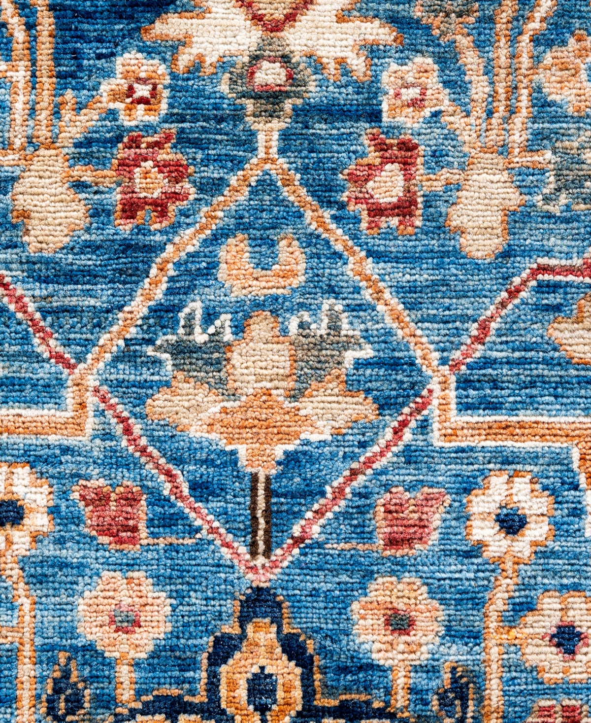 Adorn Hand Woven Rugs Serapi M0103-219 7'9"x9'9" Area Rug In Blue
