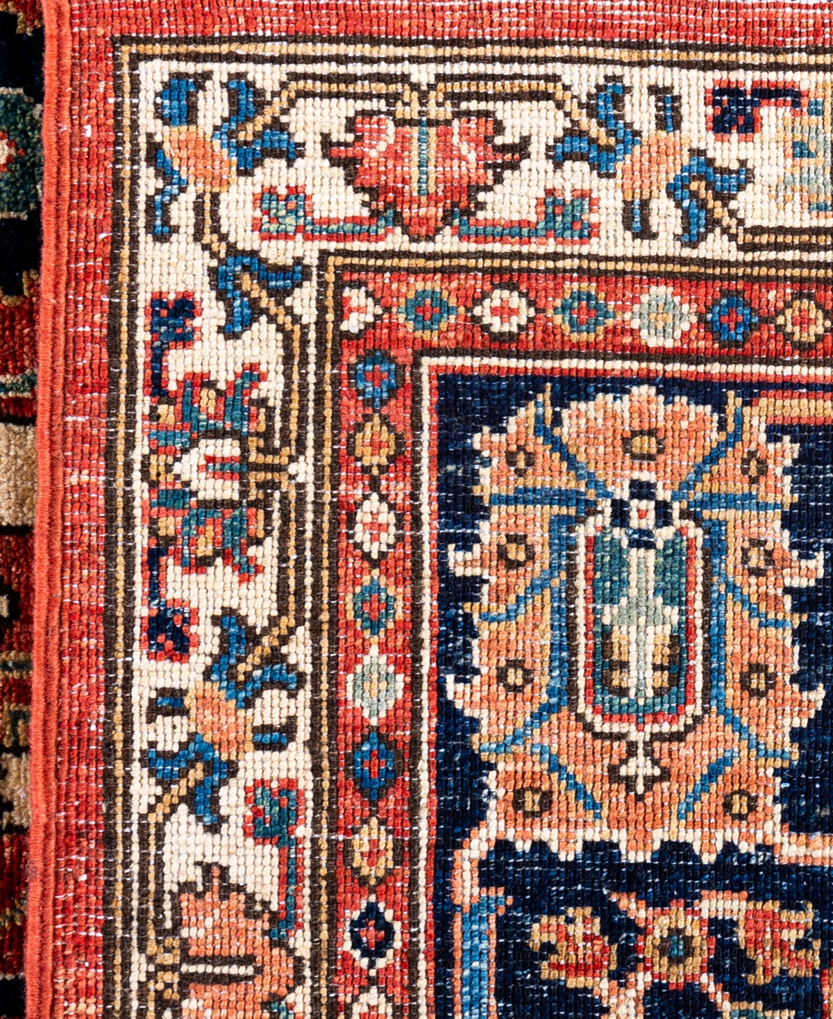 Adorn Hand Woven Rugs Serapi M0103-222 7'10"x9'10" Area Rug In Red