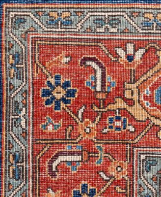 Adorn Hand Woven Rugs Serapi M0103 227 Rug Collection In Blue