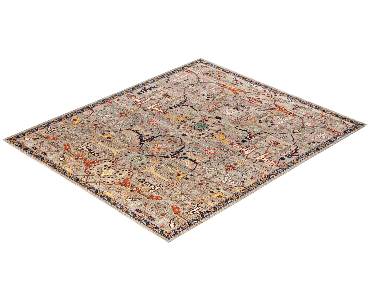 Adorn Hand Woven Rugs Serapi M0103-230 8'3"x9'10" Area Rug In Brown