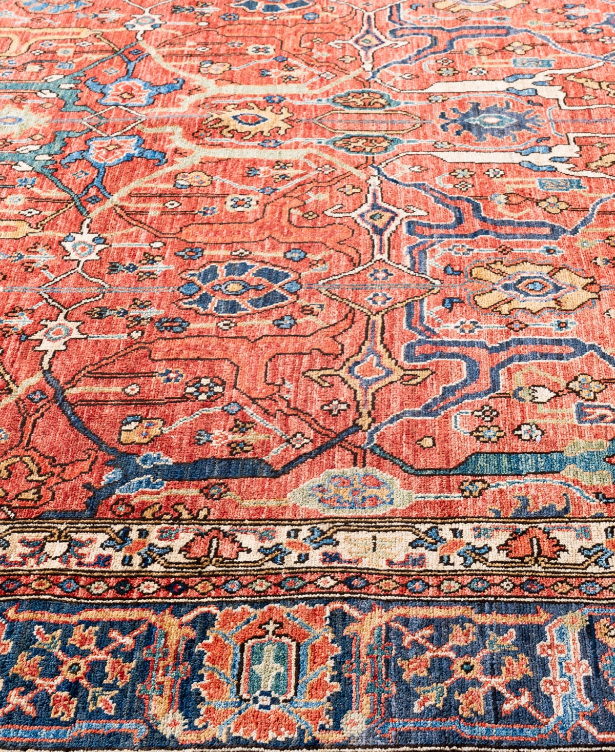 Adorn Hand Woven Rugs Serapi M0103-241 8'3"x10' Area Rug In Red