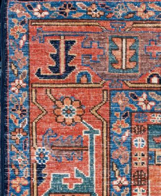 Adorn Hand Woven Rugs Serapi M0103 269 Rug Collection In Blue