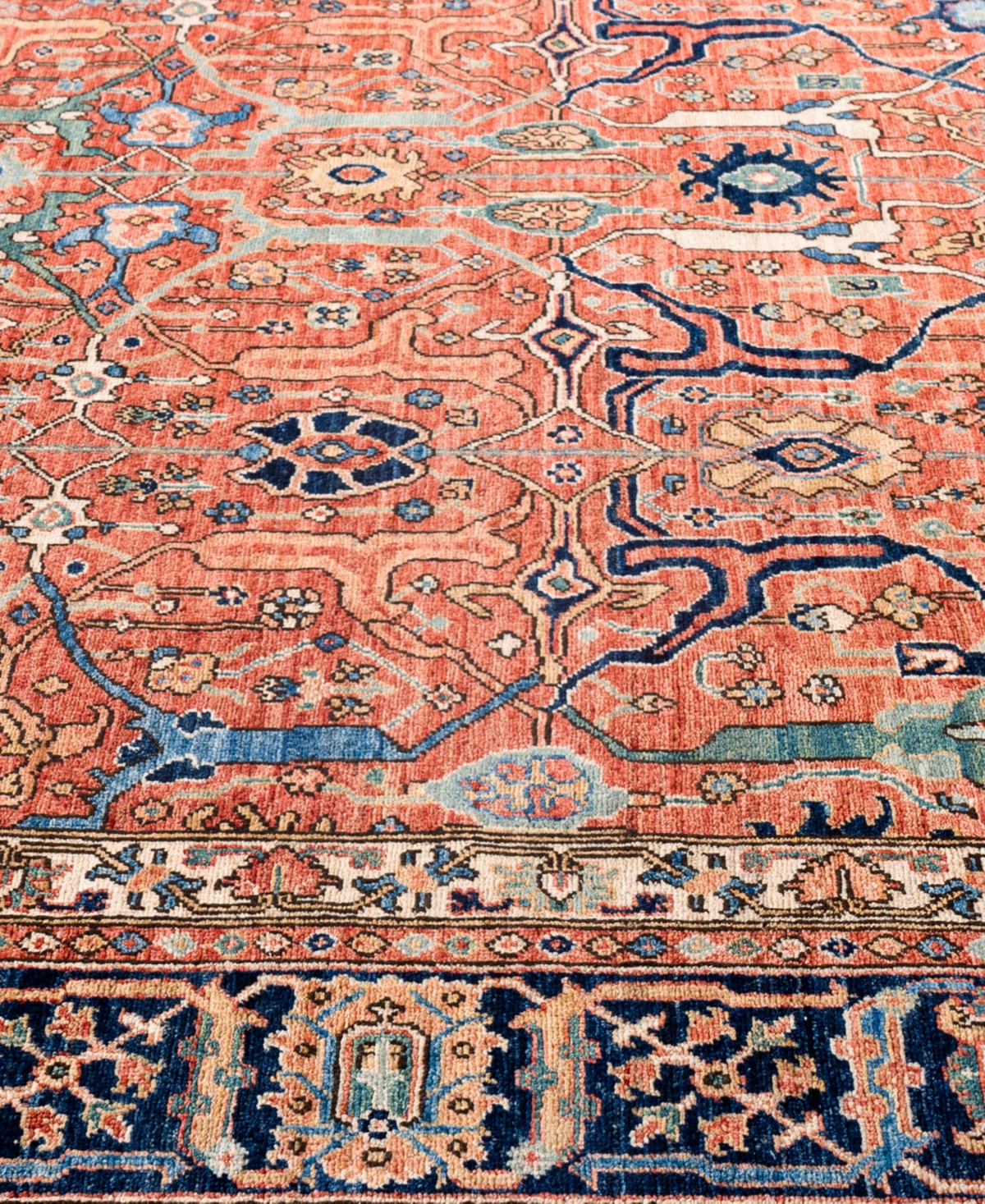 Adorn Hand Woven Rugs Serapi M0103-271 7'10"x9'9" Area Rug In Red
