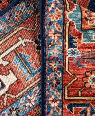 Adorn Hand Woven Rugs Serapi M0103 284 Rug Collection In Blue
