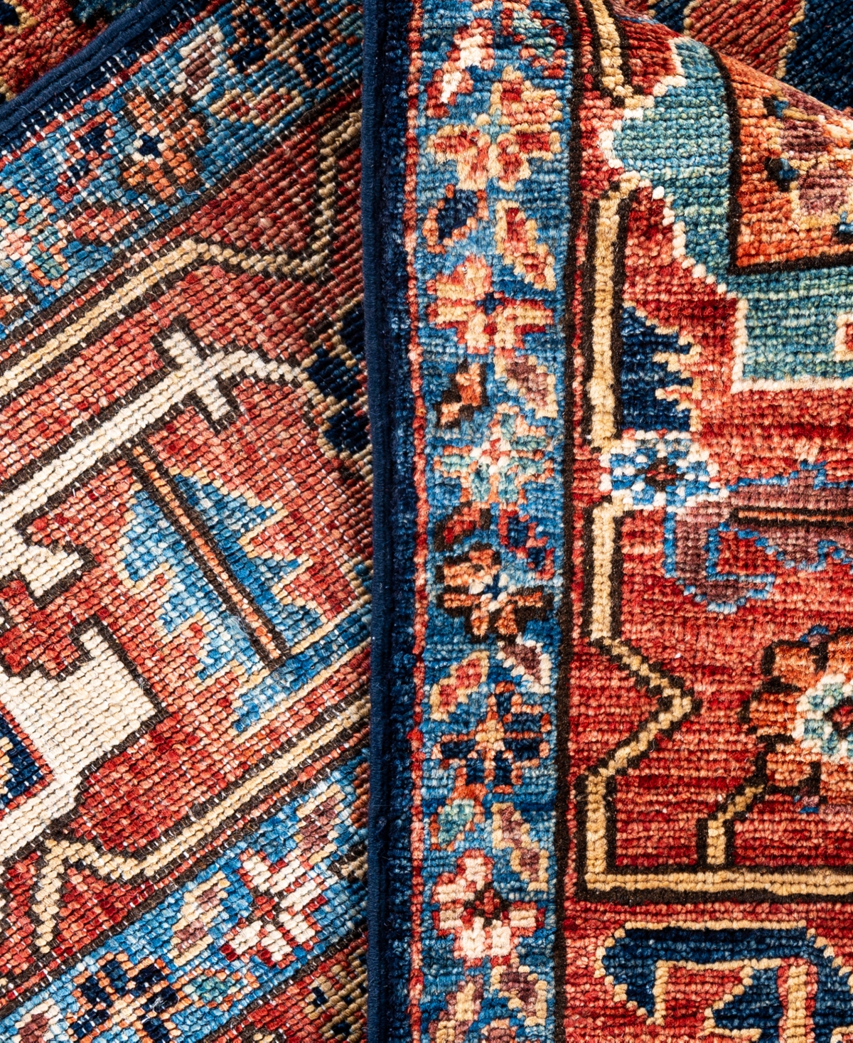 Adorn Hand Woven Rugs Serapi M0103-284 8'2"x10'2" Area Rug In Blue