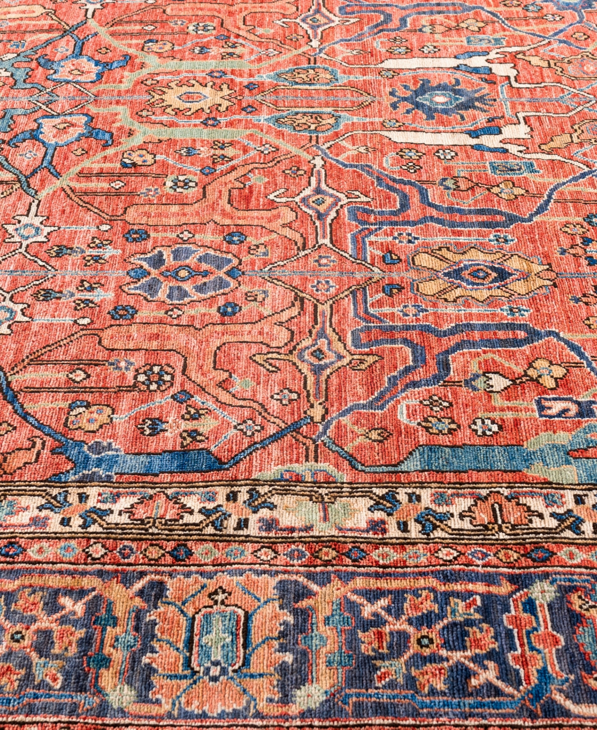 Adorn Hand Woven Rugs Serapi M0103-286 8'3"x10' Area Rug In Red