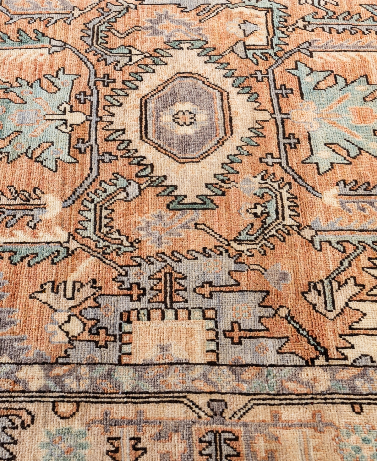 Adorn Hand Woven Rugs Serapi M0103-311 4'2"x5'10" Area Rug In Orange