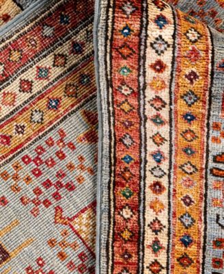 Adorn Hand Woven Rugs Serapi M0103 319 Rug Collection In Gray