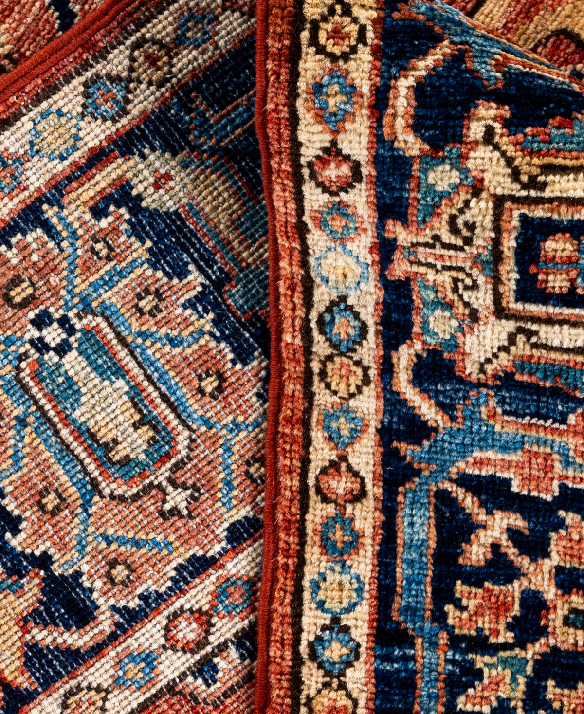 Adorn Hand Woven Rugs Serapi M0103-324 4'2"x5'8" Area Rug In Red