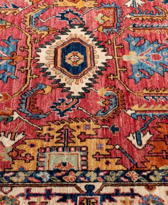 Adorn Hand Woven Rugs Serapi M0103 331 Rug Collection In Red