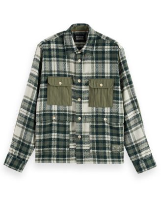 Men's Relaxed Fit Patchwork Shirt