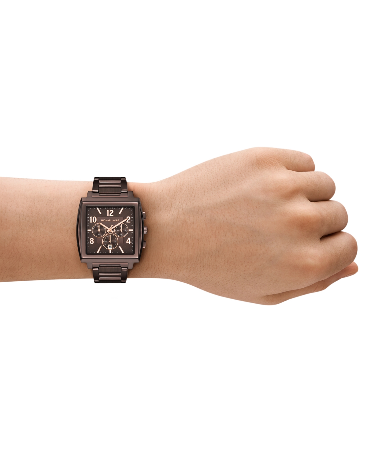 Michael Kors Oversized Rhys Brown-tone Watch