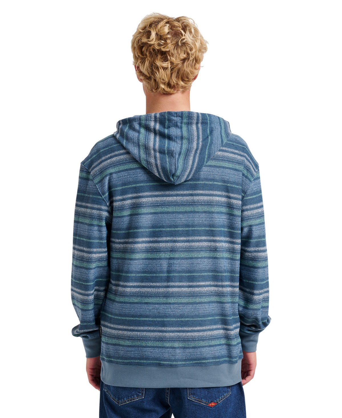 Quiksilver Great Otway Stripe Hoodie In Blue