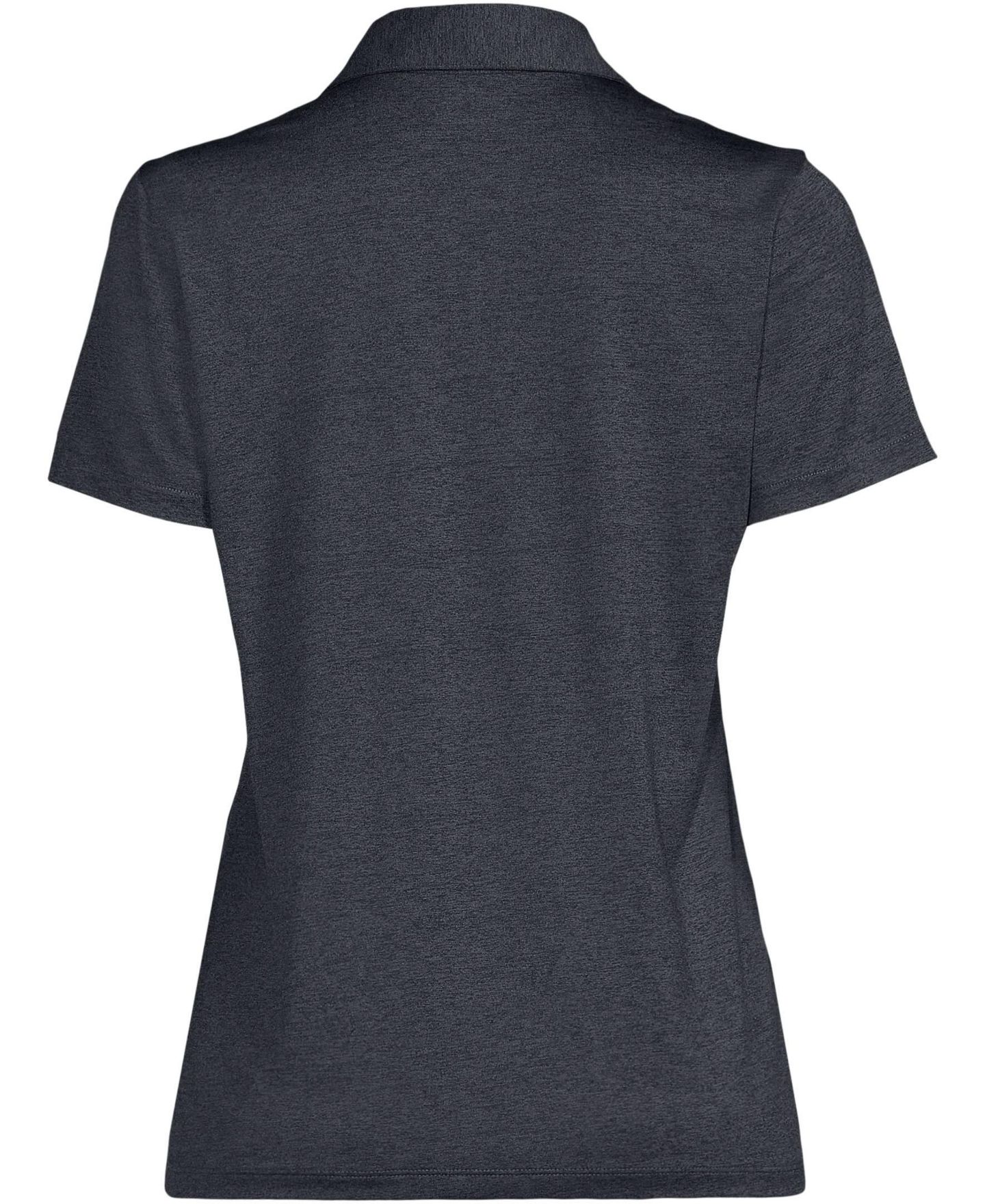 Женское поло Lands' End Rapid Dry Performance Space Dye Sport Neck Short Sleeve Polo, цвет: Чёрный космический — фото 4