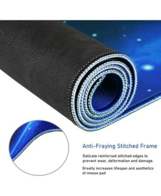 Large Extended Gaming Mouse Pad with Stitched Edges, (31.5X15.7In) Durable Non-Slip Natural Rubber Base, Waterproof Mat for Gamer/Desktop/Office