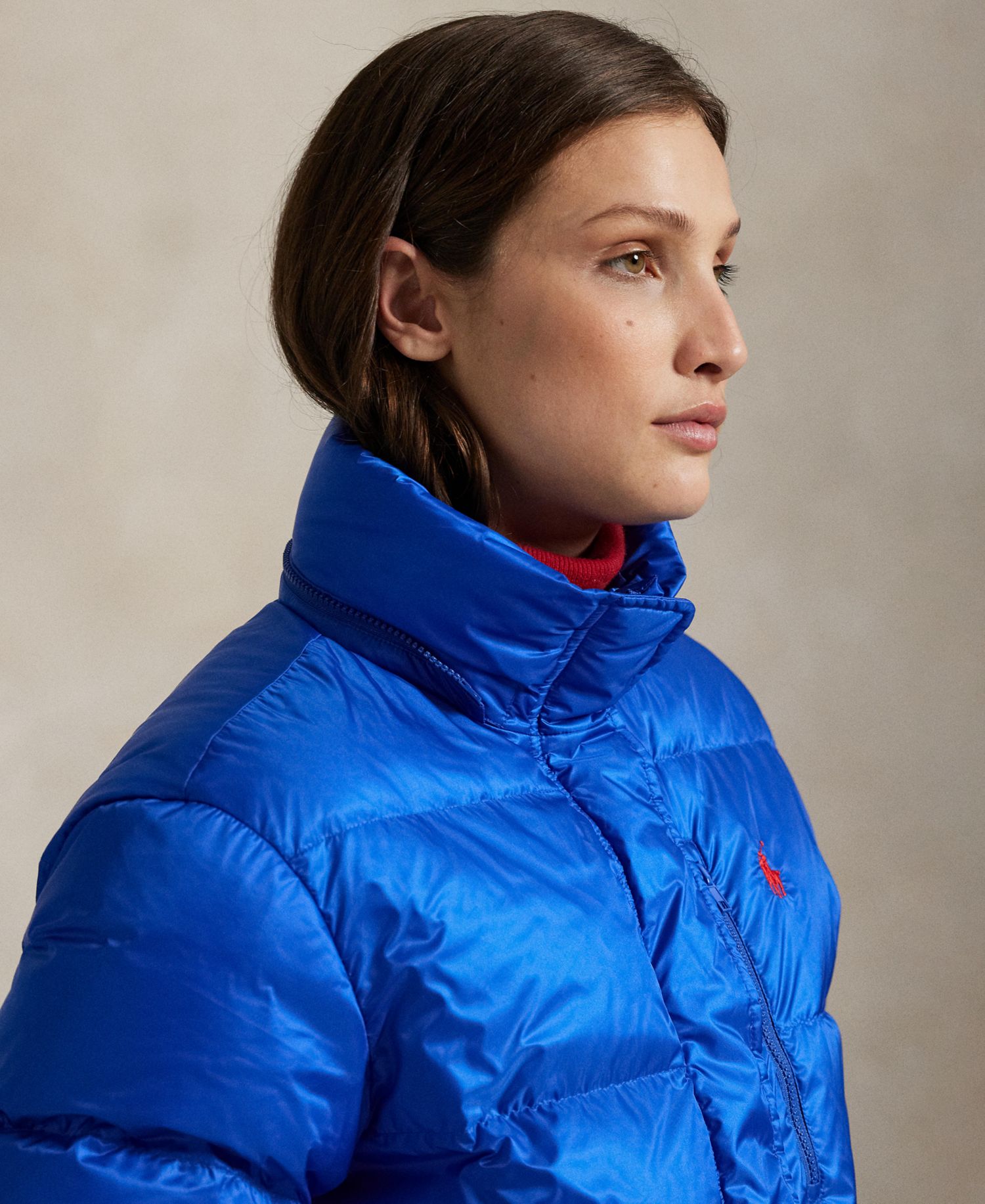 Women's Water-Resistant Long-Sleeve Quilt Jacket