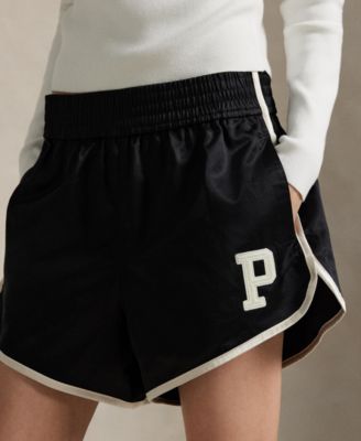 Women's Elastic Waist Logo Detail Shorts