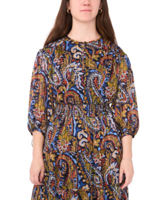 Petite Tie-Sleeve Tiered Maxi Dress