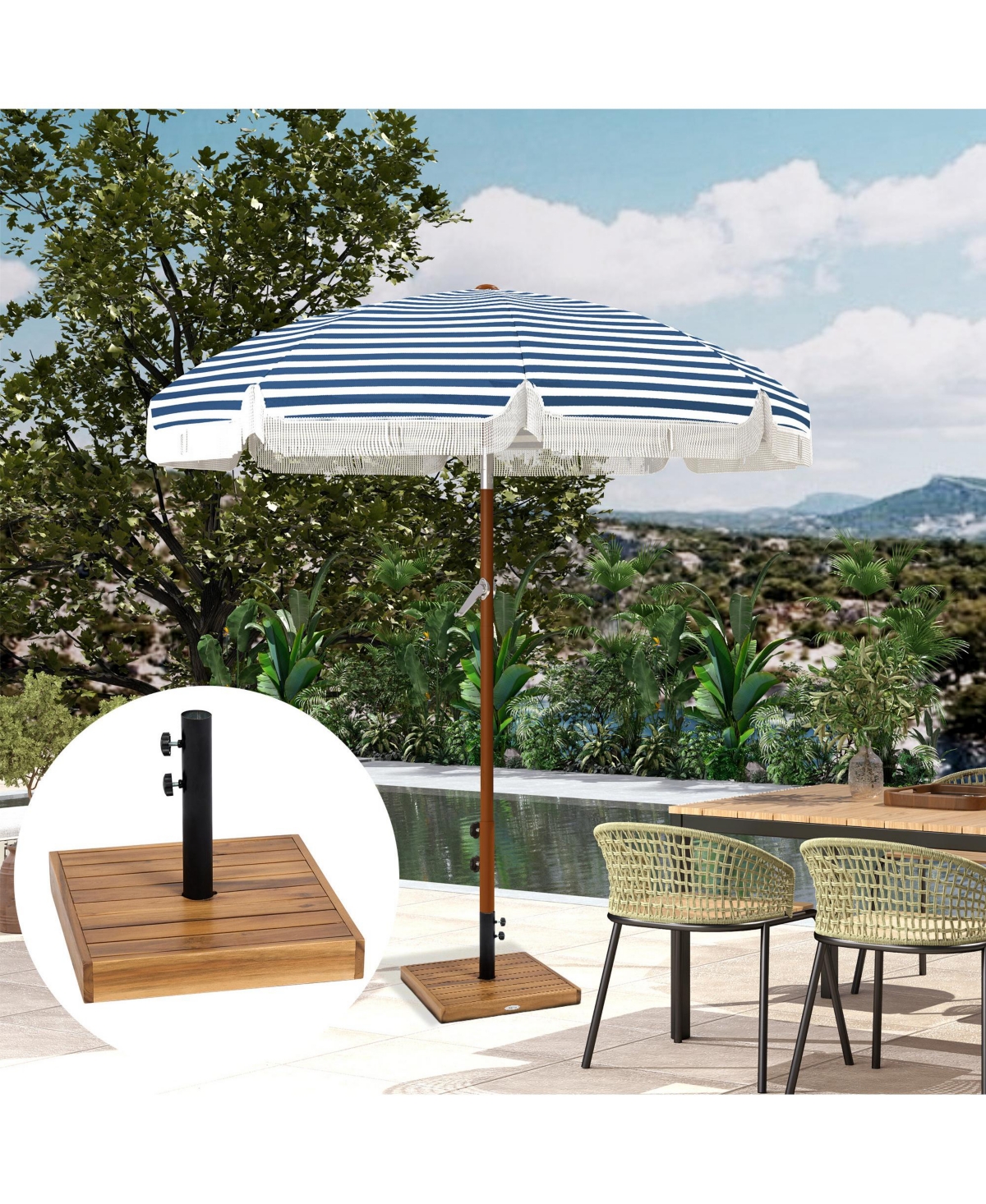 Outsunny Umbrella Ba