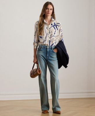 Women's Relaxed Fit Printed Shirt