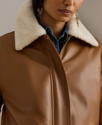 Women's Faux Shearling Trim Jacket