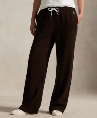 Polo Ralph Lauren - Women's Drawstring Fleece Wide-Leg Sweatpant