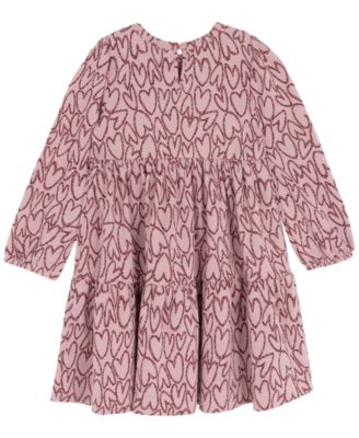 Girls' 2T-6X Heart Dress and Purse, 2-Piece Set