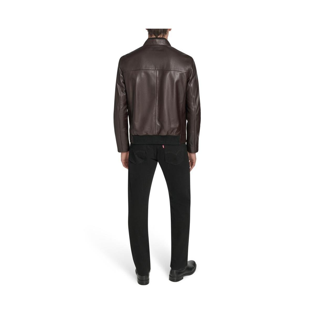 Andrew Marc Black Label Men's Weston Leather Jacket In Brown