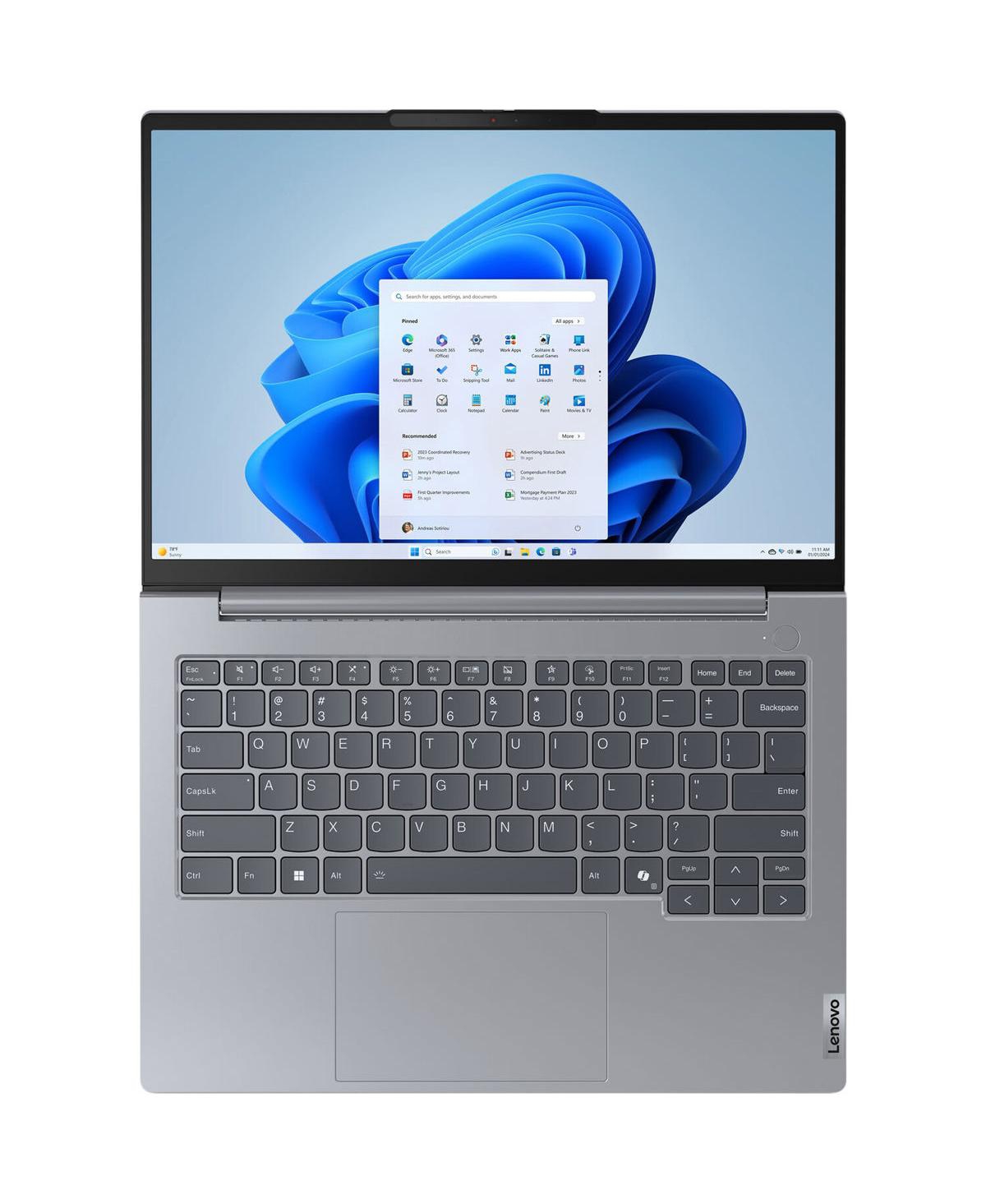 Lenovo ThinkBook 14 G7 Arp 14" Wuxga Touchscreen Laptop, Amd Ryzen 7 7735HS 3.2GHz, 16GB Ram, 512GB Ssd, Windows 11 Pro, Arctic Gray