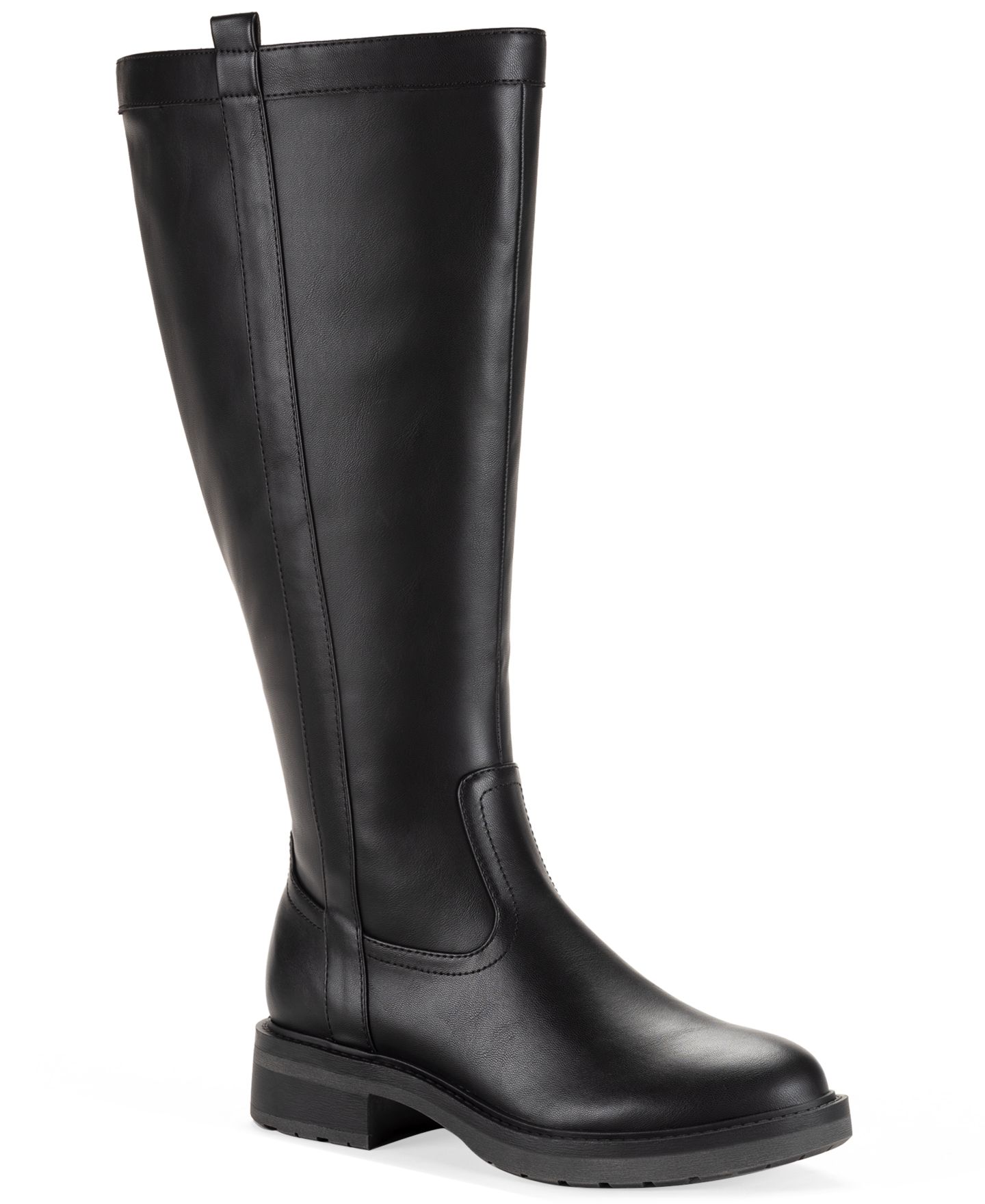 Женские ботинки Style & Co Terryy Riding Boots, Regular & Wide Calf, цвет: Чёрный — фото 1